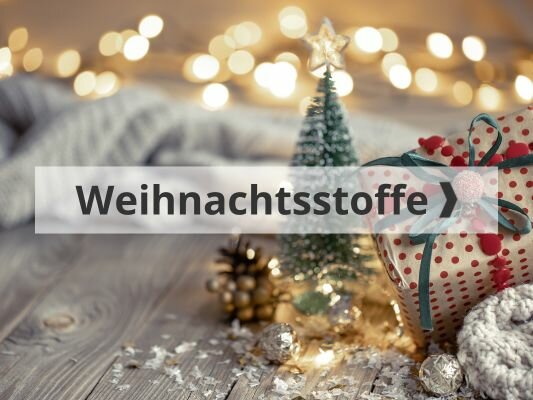 Weihnachtsstoffe Weihnachtsbaum Geschenk Schnee
