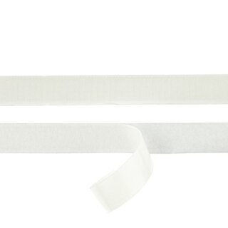 Hakenband/ selbstklebend/ weiß/ 20 mm