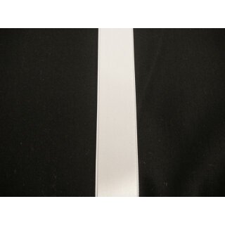 Satinband/ weiß/ 40 mm