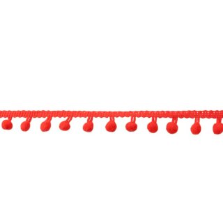 Pomponborte mini/ rot