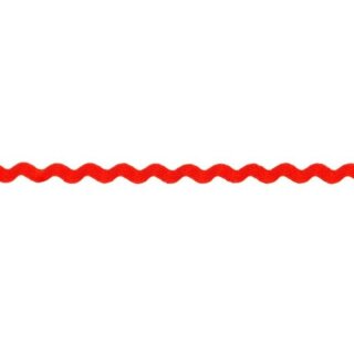 Zackenlitze Polyester 8 mm/ rot
