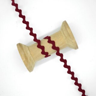 Zackenlitze 10 mm/ weinrot