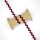 Zackenlitze 10 mm/ weinrot