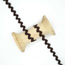 Zackenlitze 10 mm/ dunkelbraun