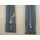 Taschen und Pulli RV/ Metallprofil silber/ 20 cm/ blau