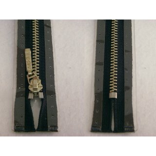 Taschen und Pulli RV/ Metallprofil silber/ 20 cm/ marine