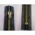 Taschen und Pulli RV/ Metallprofil gold/ 14 cm/ schwarz