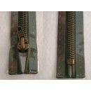 Taschen und Pulli RV/ Metallprofil altmessing/ 18 cm/ oliv
