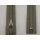 RV geschlossen/ 6 mm Metallprofil silber/ 16 cm/ mittelbraun