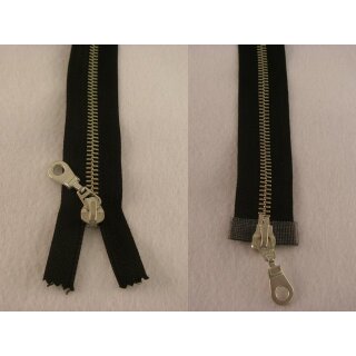 Zweiwege RV/ 6 mm Metallprofil silber/ 65 cm/ schwarz