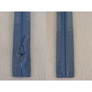 RV geschlossen/ 4 mm nahtfein Kunststoffspirale/ 60 cm/ mittelblau