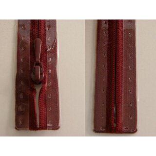 RV geschlossen/ 4 mm nahtfein Kunststoffspirale/ 40 cm/ bordeaux