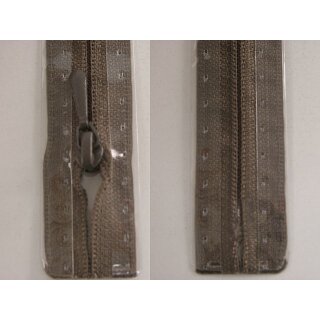 RV geschlossen/ 4 mm nahtfein Kunststoffspirale/ 30 cm/ graubraun