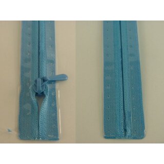 RV geschlossen/ 4 mm nahtfein Kunststoffspirale/ 60 cm/ cyan