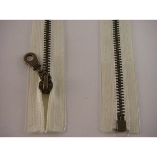 RV teilbar/ 6 mm Metall - Profil altmessing/ 60 cm/ creme