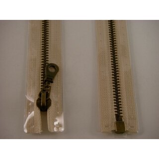 RV teilbar/ 6 mm Metall - Profil altmessing/ 80 cm/ beige