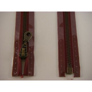 RV teilbar/ 6 mm Metall - Profil altmessing/ 30 cm/ bordeaux