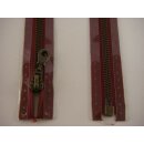 RV teilbar/ 6 mm Metall - Profil altmessing/ 80 cm/ bordeaux