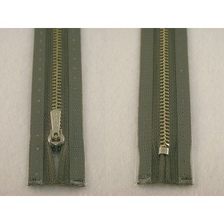 RV geschlossen/ 4 mm Metallprofil silber/ 14 cm/ graugrün