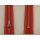 RV geschlossen/ 4 mm Metallprofil silber/ 14 cm/ rot