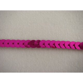 Paillettenborten einreihig 1 magenta