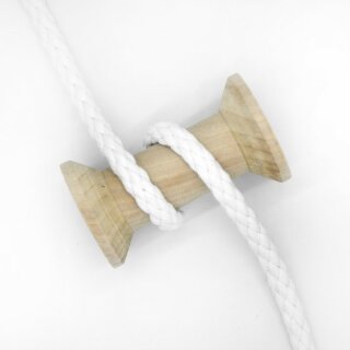 Baumwollkordel 1 cm weiß