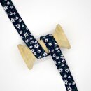 Schrägband Edelweiß marine