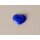 Zweiloch Herz royal blau