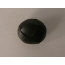 Modeknopf schwarz Leder