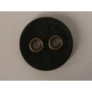 Modeknopf schwarz mit Metallknopflöcher
