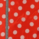 Faschingssatin große Punkte rot
