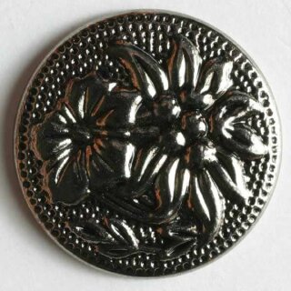 Trachtenknopf silber Edelweiß