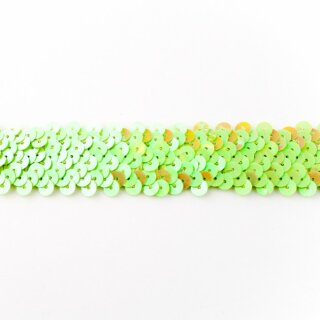 Paillettenborte elastisch breit/ kiwi