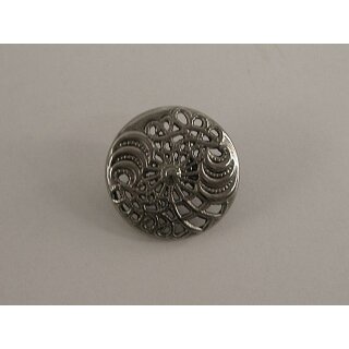 Metallknopf silber durchbrochen