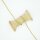 Perlenborte gold 4 mm