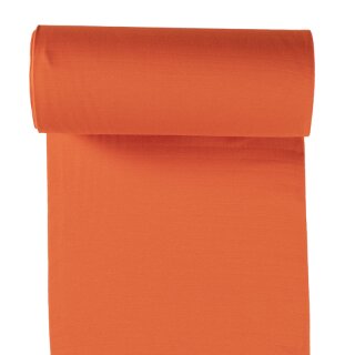 Bündchenstoff glatt orange