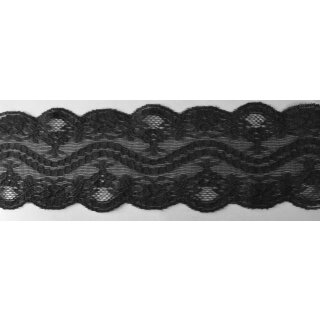 Wäschespitze 17 / 7,5 cm schwarz