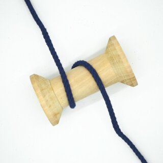 Baumwollkordel geflochten 0,5 cm marine
