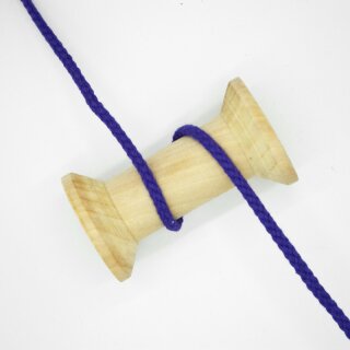 Baumwollkordel geflochten 0,5 cm lila