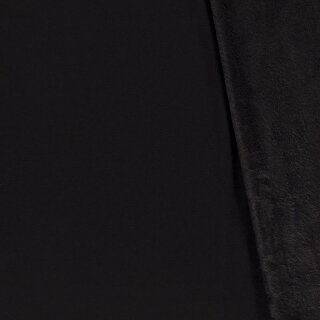 Alpenfleece uni schwarz
