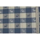 Deko - Stoff Dasing blau