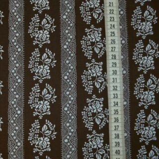 Sale Trachtenstoff 27 Streifen braun