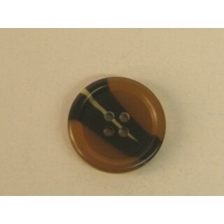 Modeknopf cognac - braun meliert 15 mm