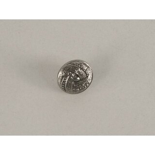Knopf Flechtwerk silber 11 mm
