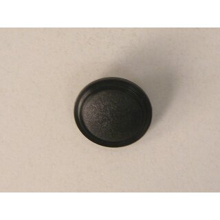 Modeknopf schwarz mit Zierrand 18 mm