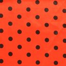 Faschingssatin kleine Punkte rot
