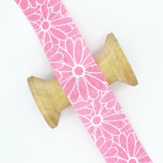 Bastelborte Blume maxi rosa