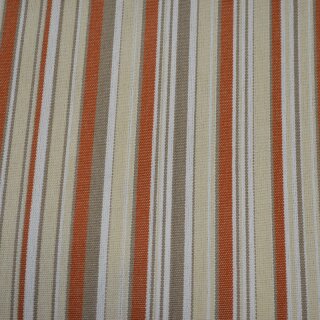 Markisen - Stoff Streifen Terracotta