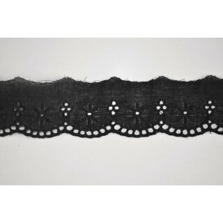 Festonspitze 17-019 schwarz 2,5 cm