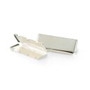 Endstücke für Gurtbänder 40 mm silber